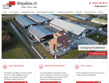 Tablet Screenshot of majabox.nl